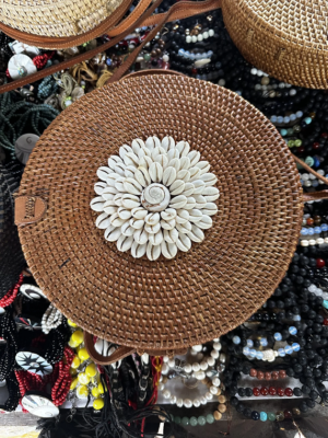 Seashells Purse from Costa Rica Brown