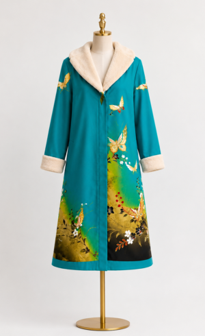 Butterfly Turquoise Coat