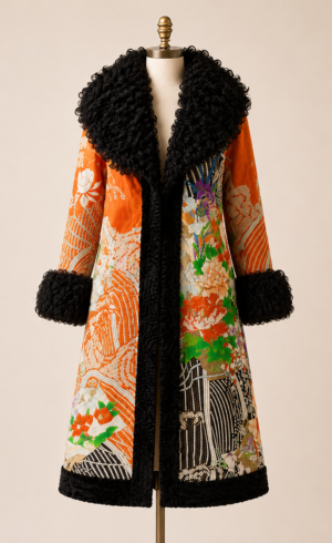 Black & Orange Peony